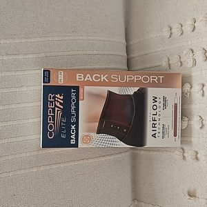 Copper fit back support sz one size new with tag
